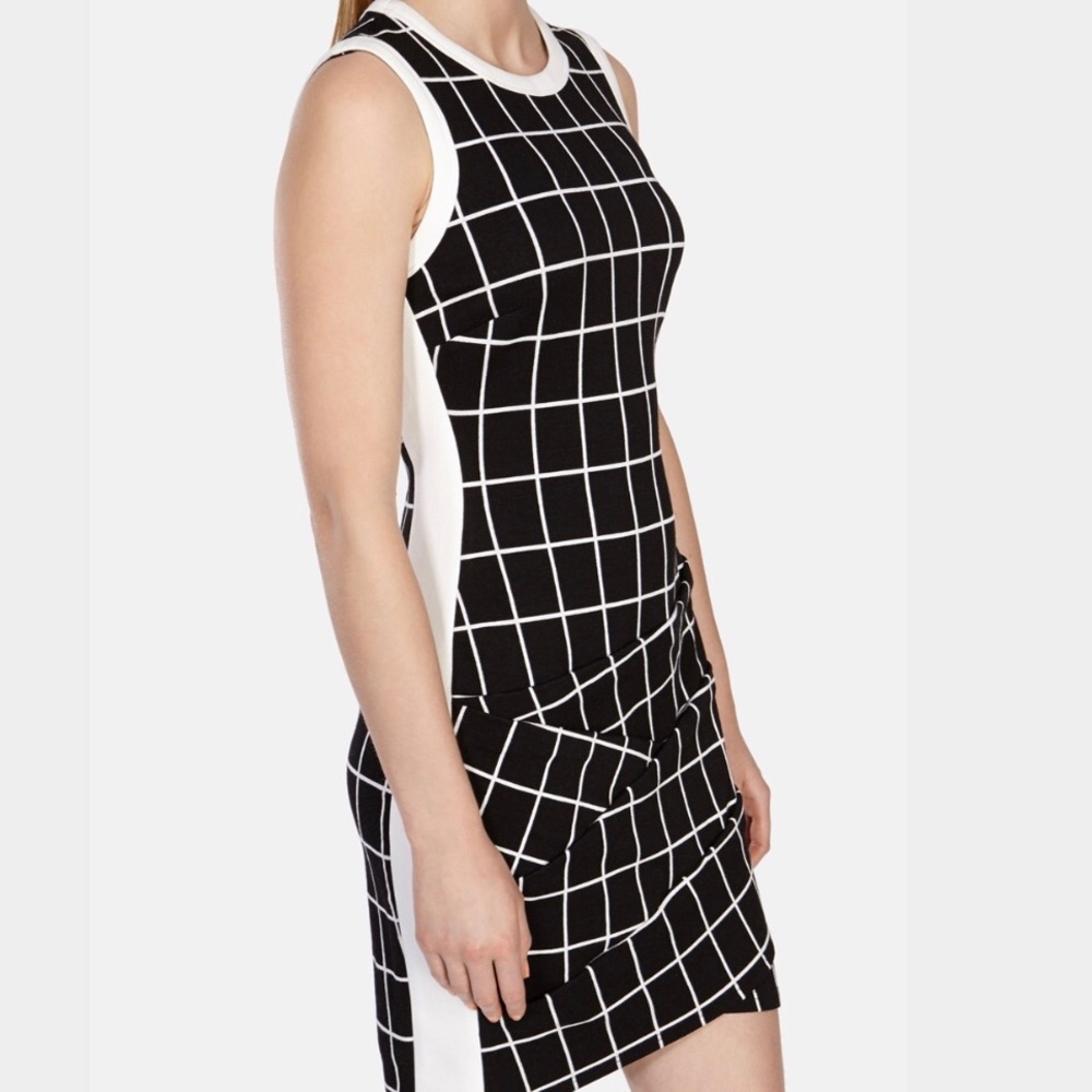 Karen Millen Check Jersey Mini Dress